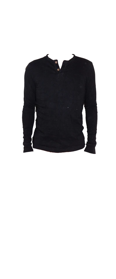 Long Sleeve Black T-Shirt Tico